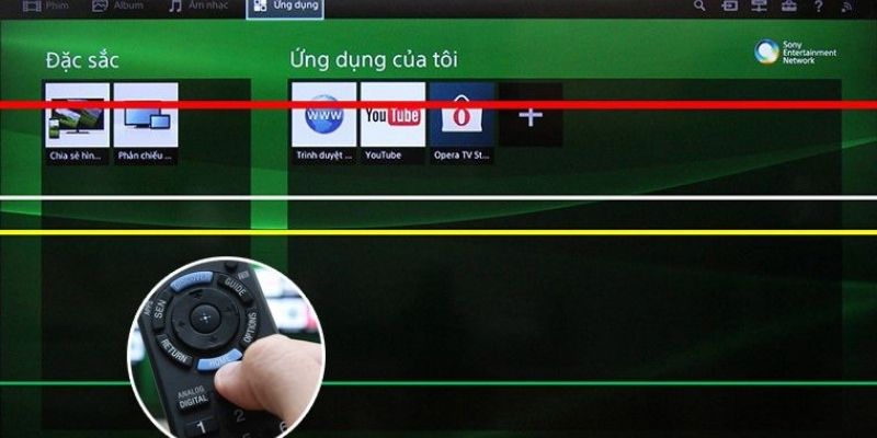 Tắt tivi để khôi phục lại cài đặt gốc