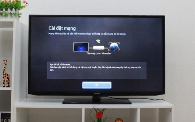 Kiểm tra kết nối internet trên tivi Samsung