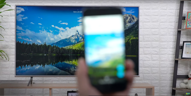 Hình ảnh xuất hiện ngay trên tv