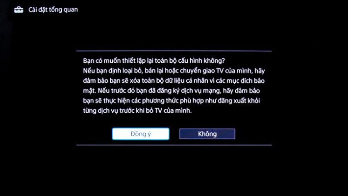 Cách reset tivi Sony bằng phím cứng không cần điều khiển