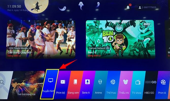cách sử dụng ứng dụng FPT play trên tivi LG