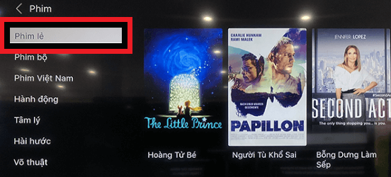 Chọn thể loại phim bạn mong muốn xem