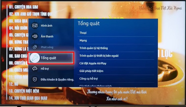 Bạn hãy chọn Tổng quát.