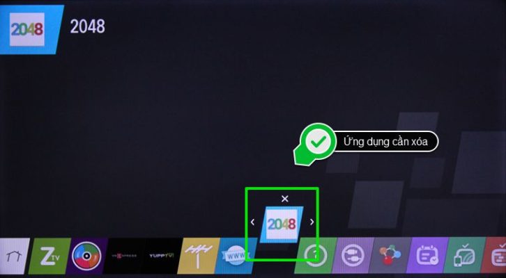 di chuyển đến ứng dụng mà bạn muốn xóa