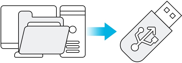 Giải nén nội dung cập nhật và lưu vào USB