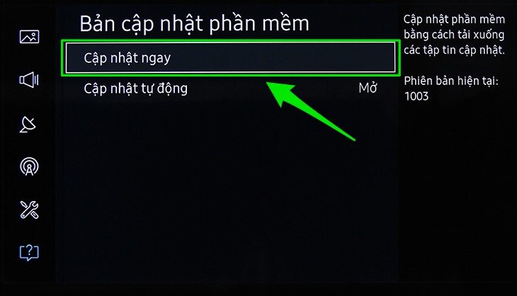 tivi samsung lỗi phần mềm