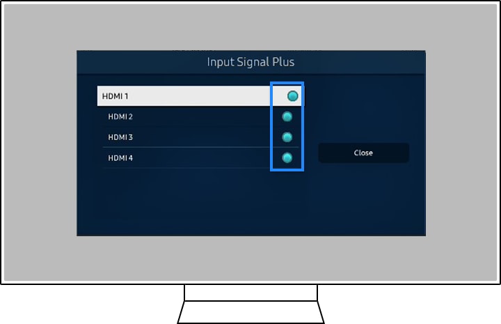 Chọn Cổng HDMI mà thiết bị trò chơi được kết nối