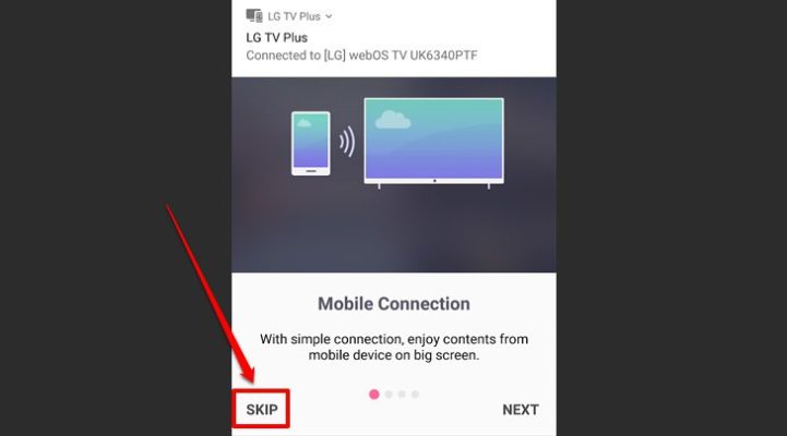 Chọn Skip