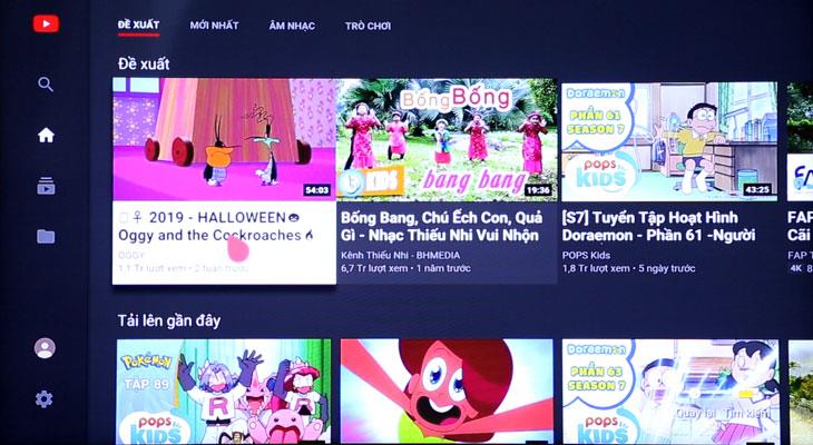 Tivi sẽ tự động mở ứng dụng Youtube ra.