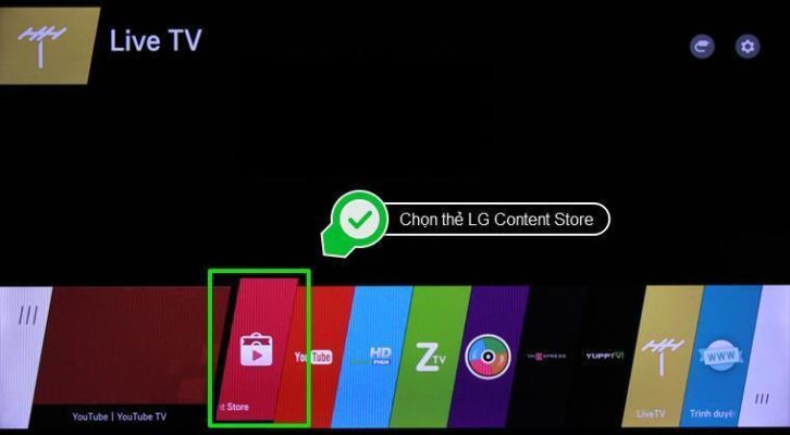 Cách tải ứng dụng Cloud Karaoke về tivi LG