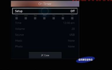 Hướng dẫn cách hẹn giờ bật trên tivi Samsung