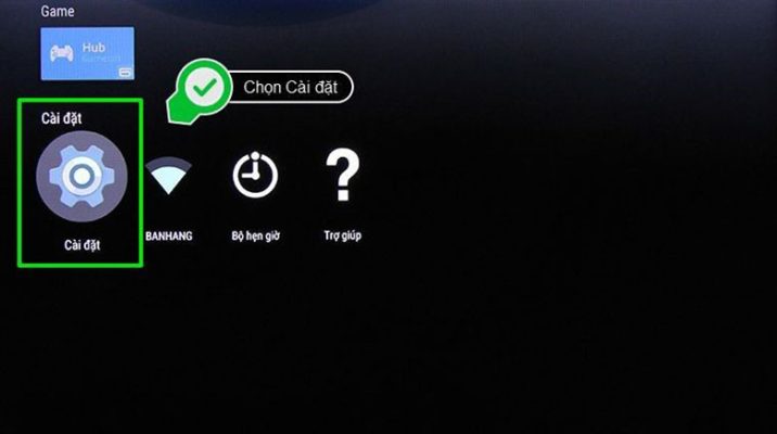 dò kênh cho tivi Sony