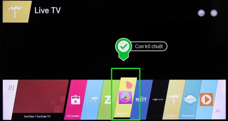 thực hiện thành công cách kết nối chuột không dây với tivi LG