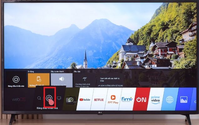 Chọn mục Bảng điều khiển nhà trên giao diện chính.