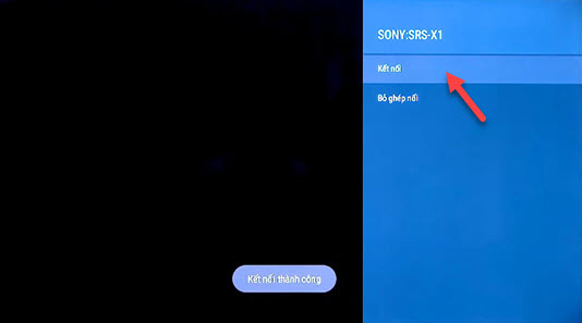 Laptop đã được kết nối thành công với tivi