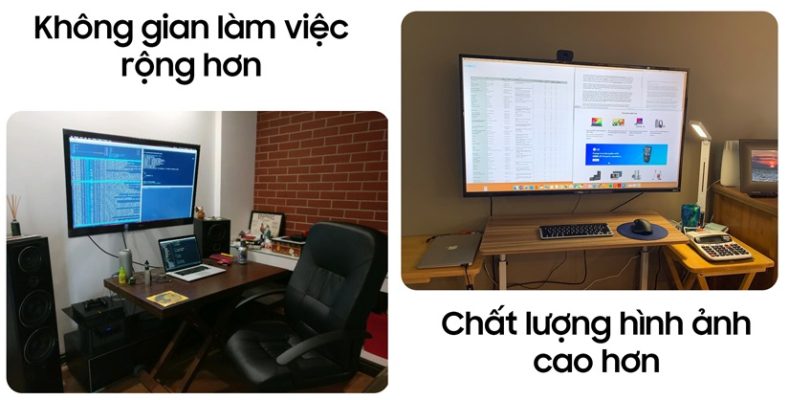 Lợi ích của việc kết nối máy tính với tivi để làm việc