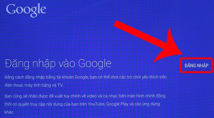 Nhập tài khoản và mật khẩu