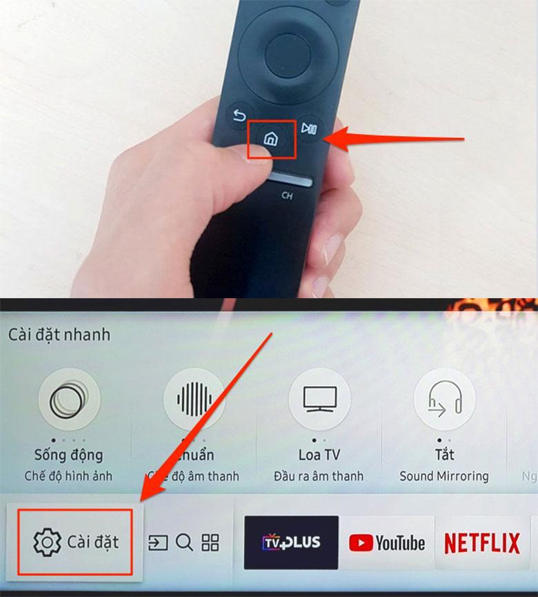 Khôi phục lại giao diện – Cài đặt lại Smart Hub