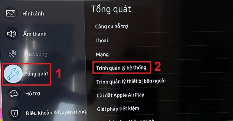 Chế độ hẹn giờ ngủ có thể khiến tivi Samsung bị tắt đột ngột