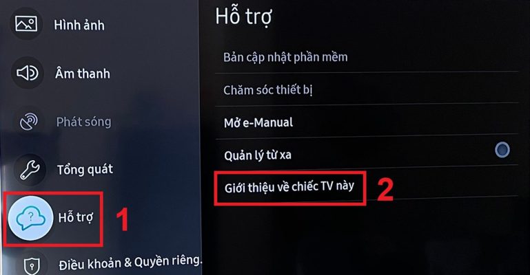 Chọn Hỗ trợ