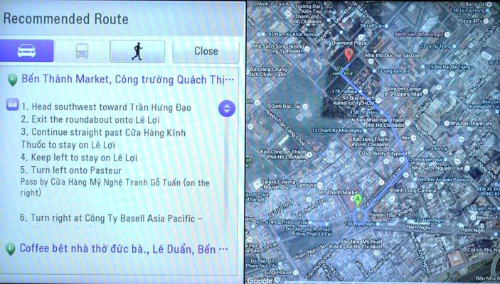 Kết quả tìm đường