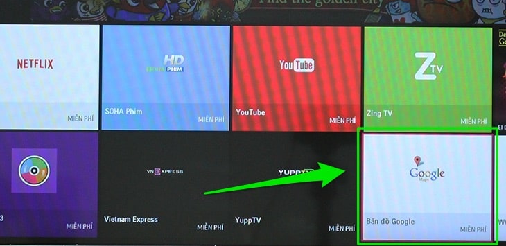 Chọn ứng dụng Google Maps