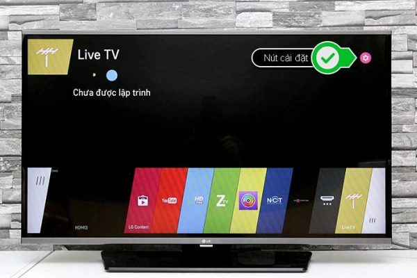 Đi tới Cài đặt TV LG