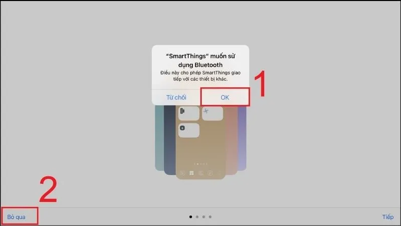 Sử dụng app SmartThings