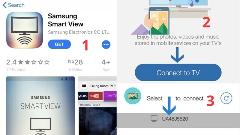Sử dụng app Smart View
