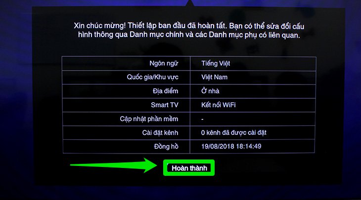 Cài đặt ban đầu tivi TCL chạy hệ điều hành TV OS