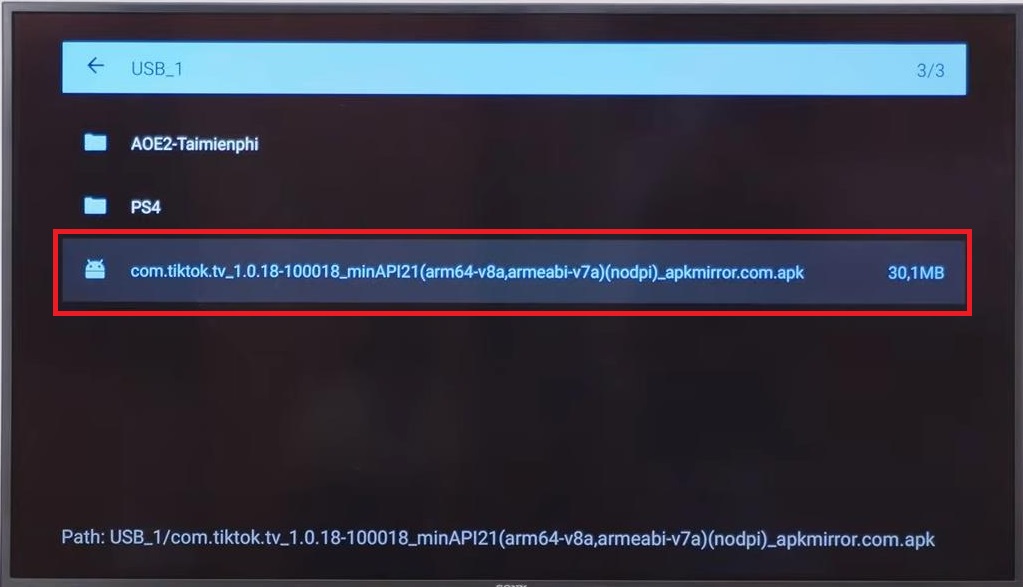 Cách tải TikTok ở tivi Sony, TCL sử dụng hệ điều hành Android