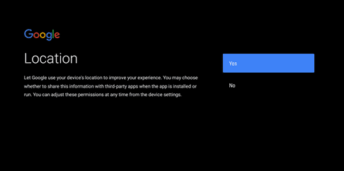 cho phép Google và các ứng dụng của bên thứ ba sử dụng vị trí thiết bị của bạn