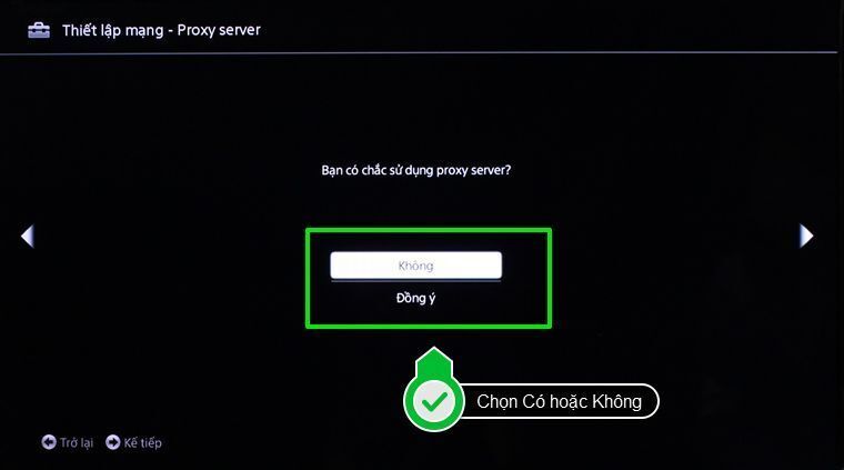Thông báo về máy chủ proxy