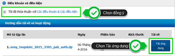 Cập nhật phần mềm tivi Sony bằng USB