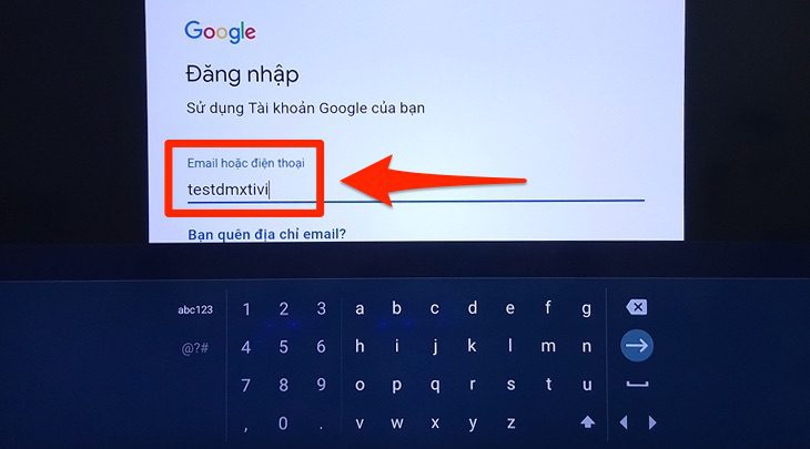 Kết nối Internet với tivi và đăng nhập tài khoản Google