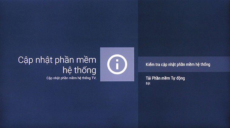 Cập nhật phần mềm tivi