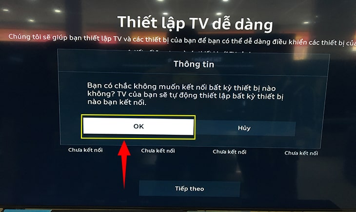Tiếp đến bạn chọn “OK”.