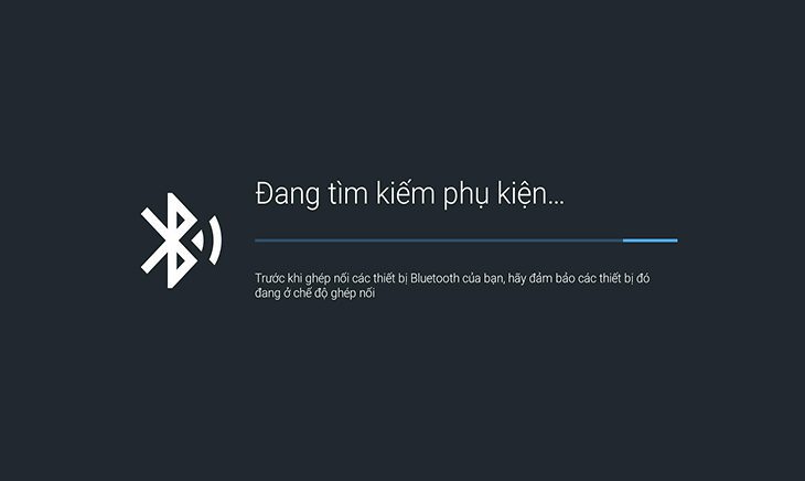 tivi TCL dò tìm thiết bị Bluetooth trong 1 khoảng thời gian