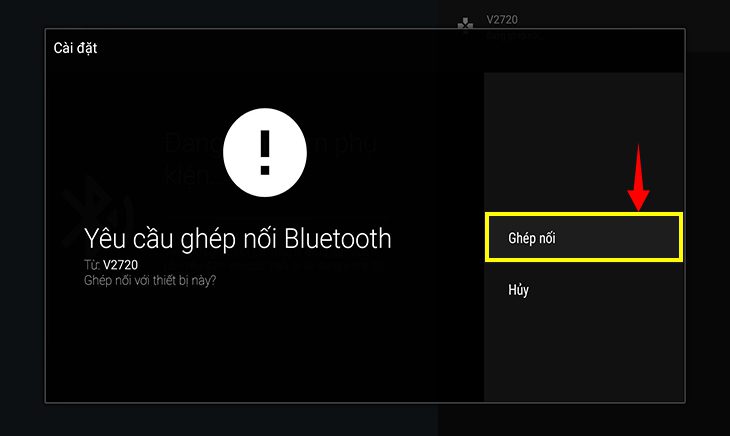 Hiển thị danh sách các thiết bị Bluetooth khả dụng trong phạm vi tìm kiếm