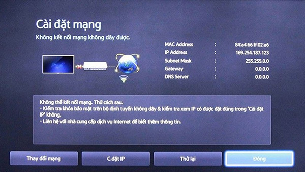 Những lưu ý khi cài đặt wifi cho TV Samsung