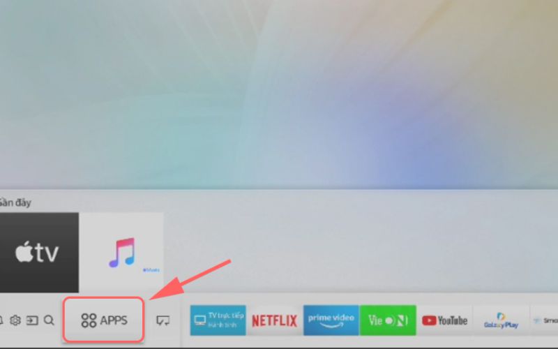 Chọn vào thư mục Apps (Ứng dụng)