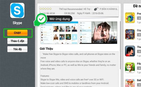 Ngay sau khi tải về thành công bạn có thể mở ngay lập tức