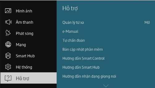 Cách tắt chế độ trưng bày trên tivi Samsung