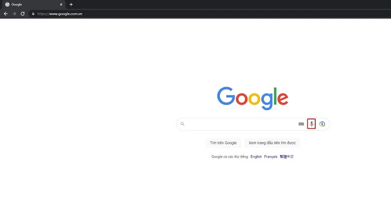 tìm kiếm bằng giọng nói