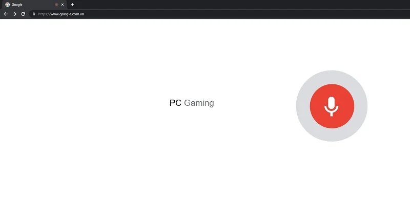 Nói để bắt đầu tìm kiếm