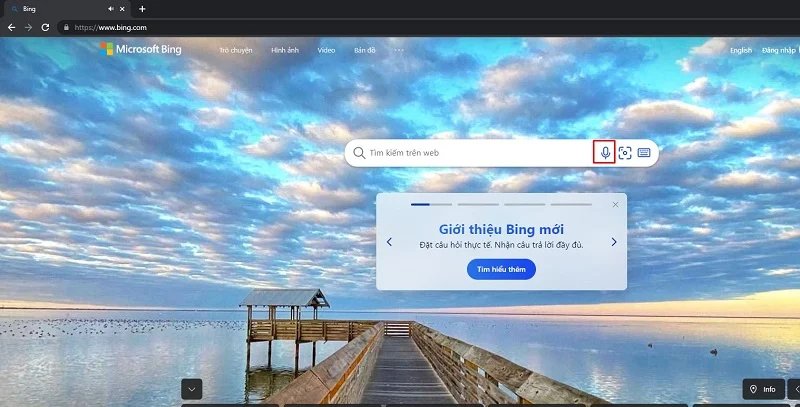 Cách tìm kiếm bằng giọng nói trên Bing