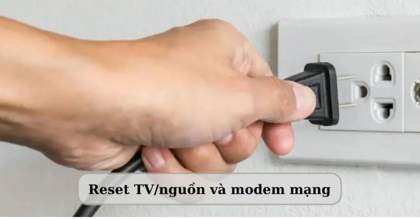 reset nguồn khi tivi sony không kết nối được wifi