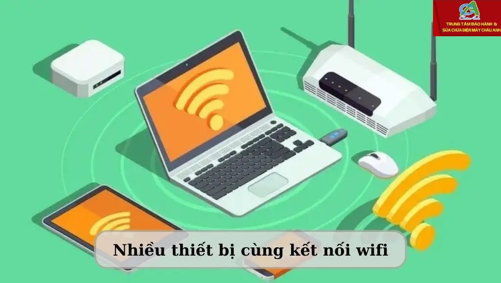 Có nhiều thiết bị khác kết nối với cùng một mạng