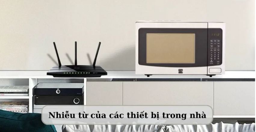 Sóng từ của các thiết bị khiến tivi không kết nối được wifi