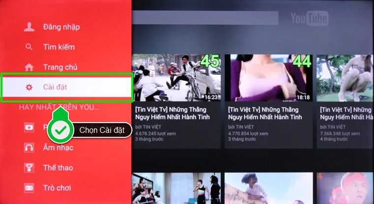 Cách xóa lịch sử Youtube với các Video đã xem: